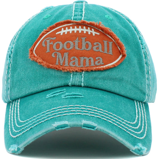 Football Mama Distressed Hat