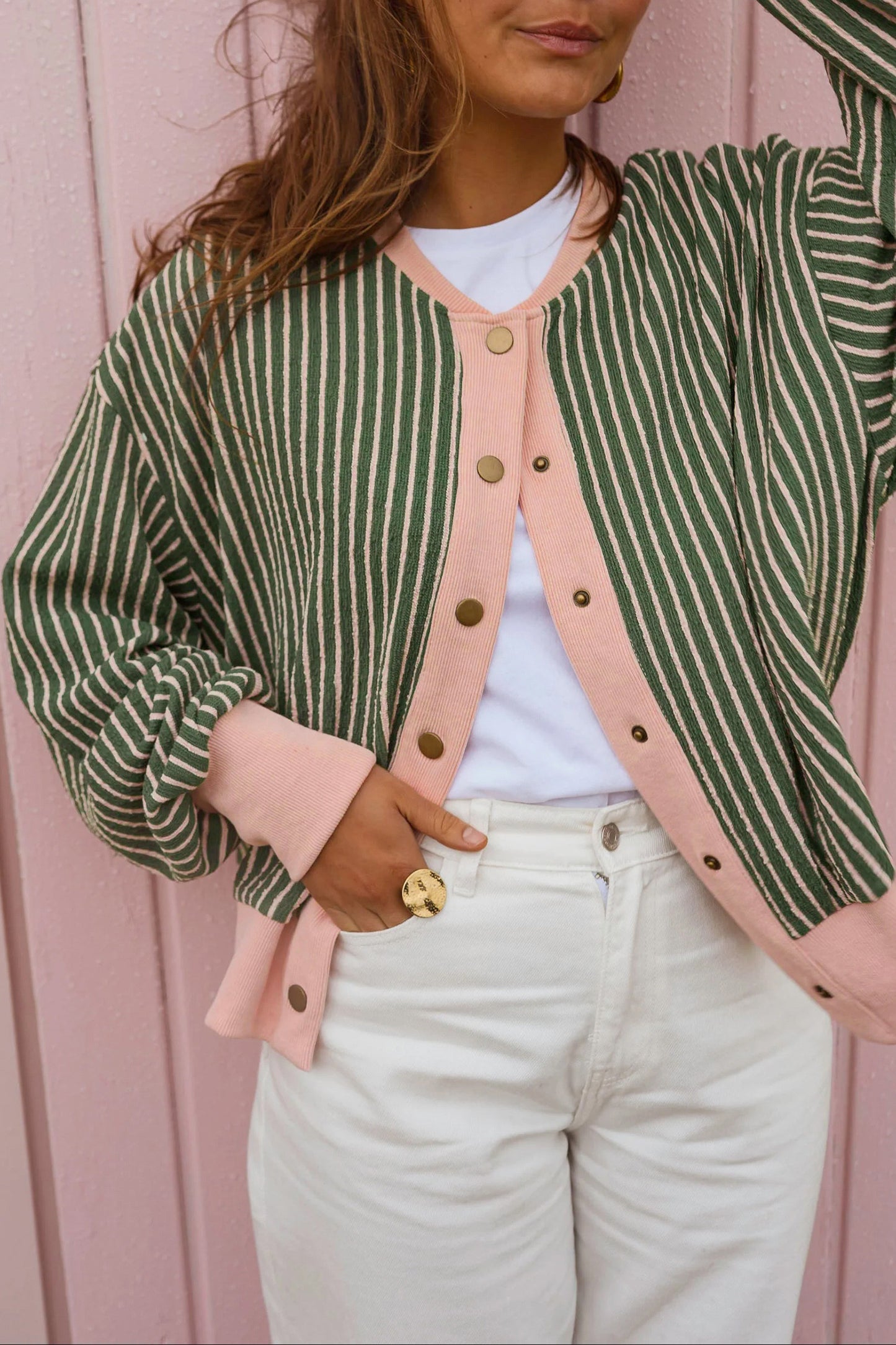Southern Garden Stripe Cardigan - PRE ORDERE