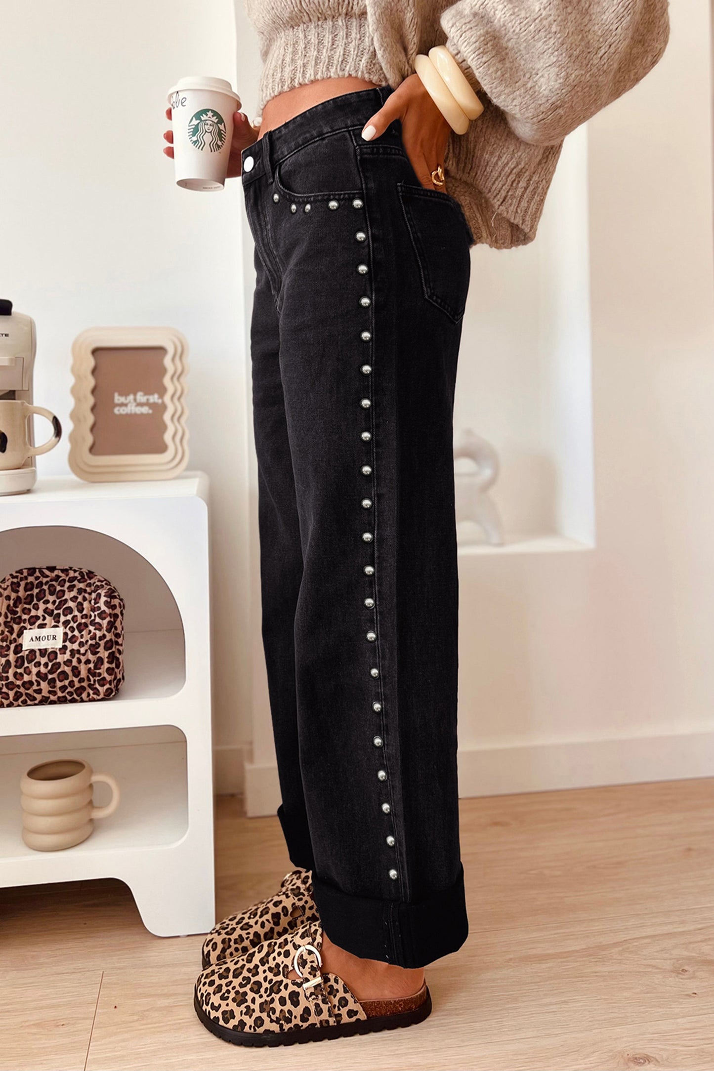 Silver Belle Studded Jeans - PRE ORDER