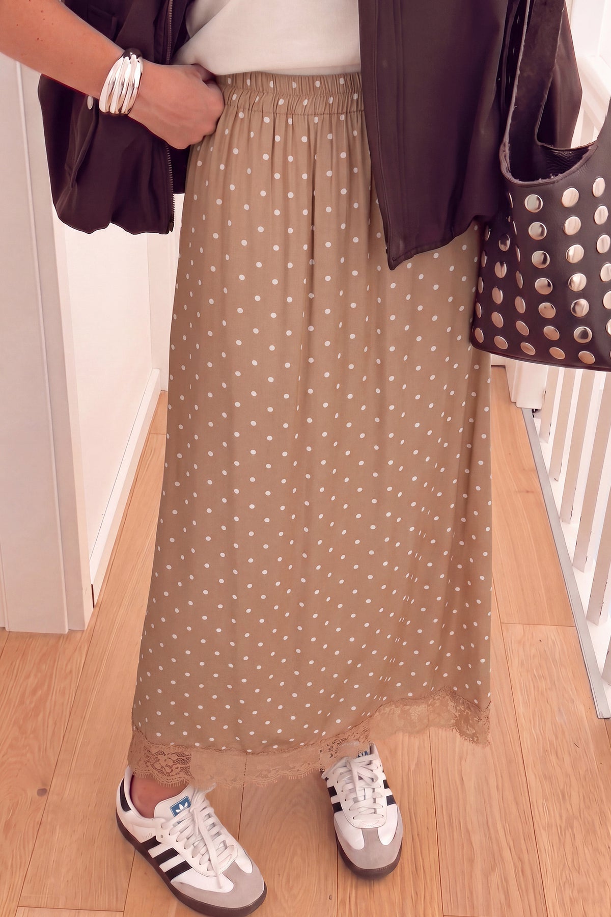 Polka Dot Lace Charm Skirt - PRE ORDER