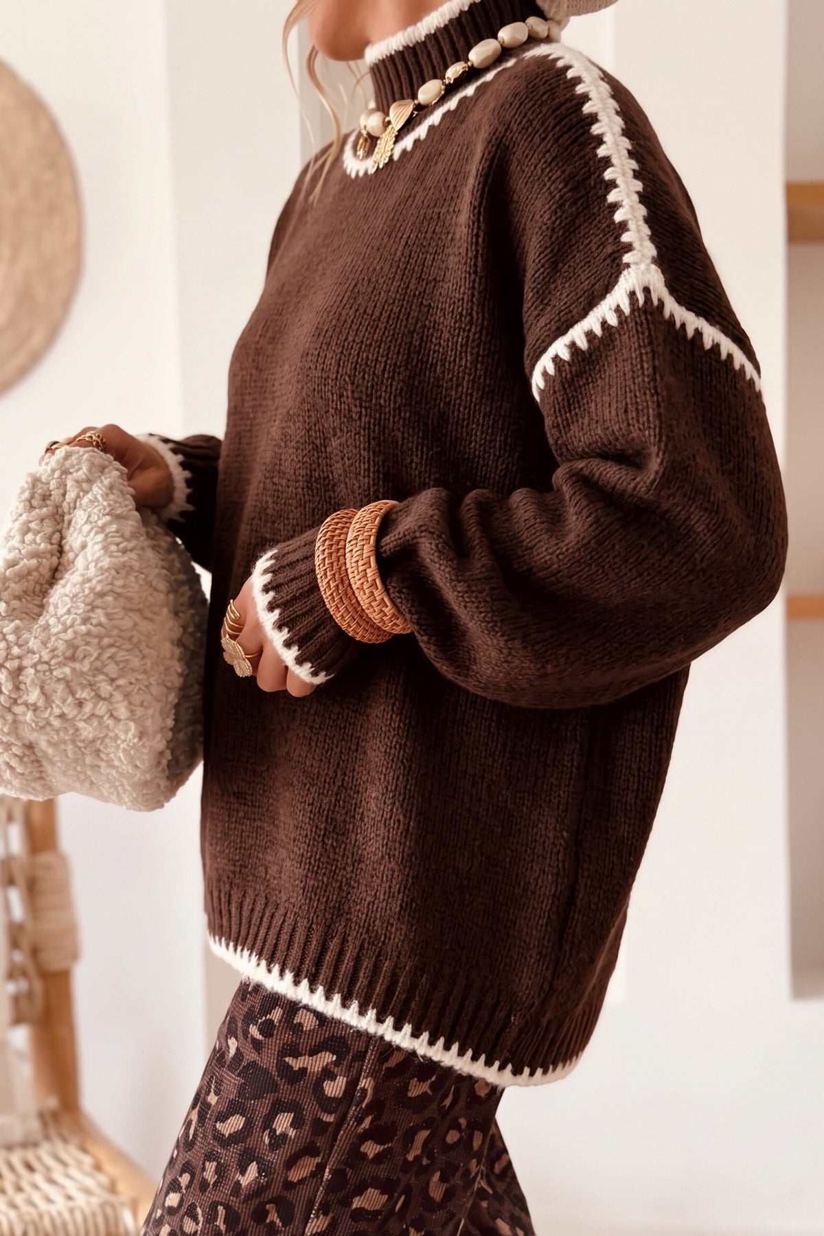 Cozy Colorblock Sweater - PRE ORDER