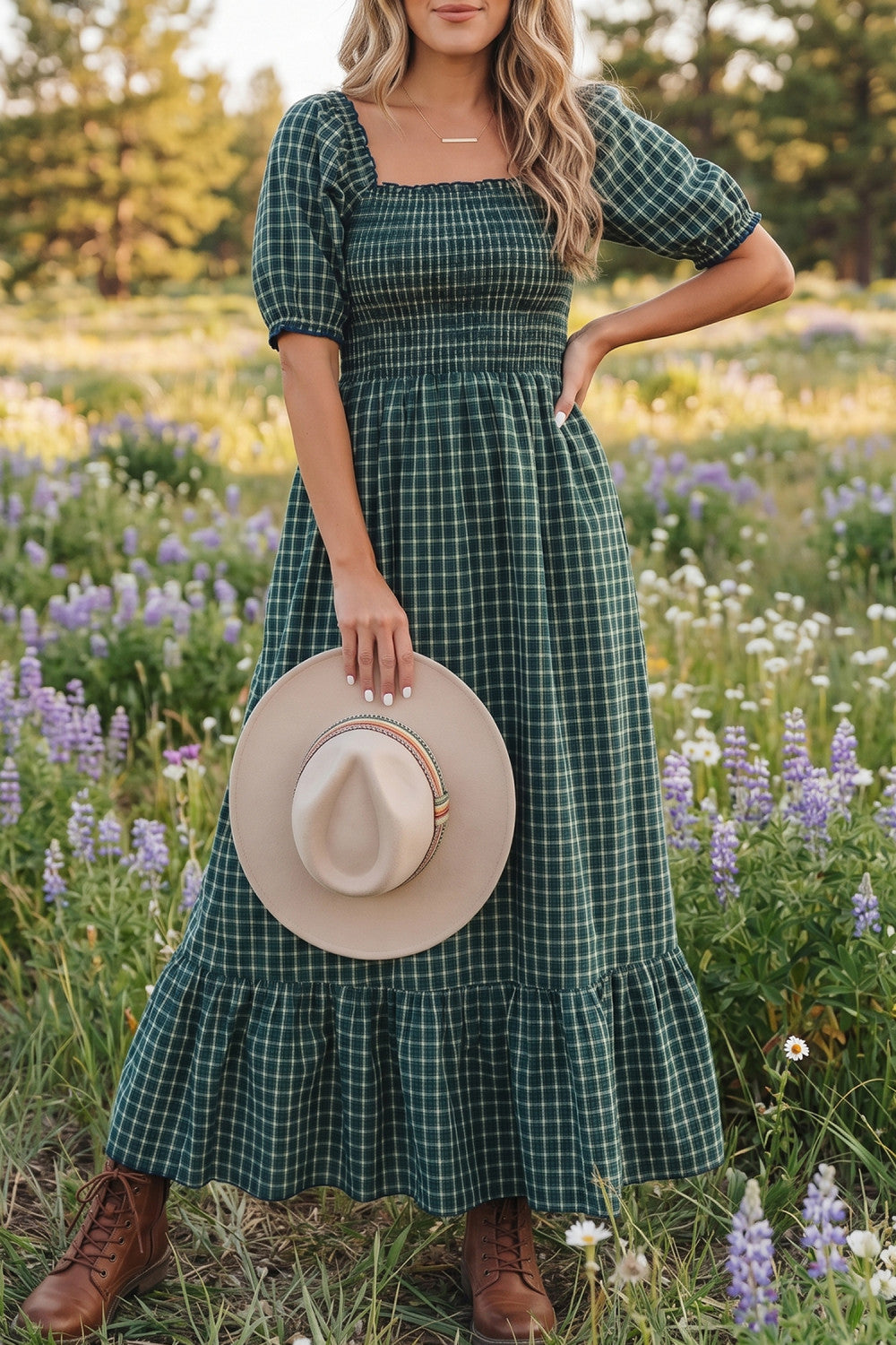 Plaid Charm Dress - PRE ORDER
