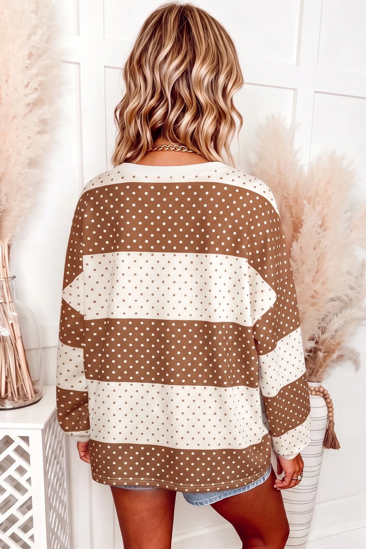 Dot to Dot Colorblock Top - PRE ORDER