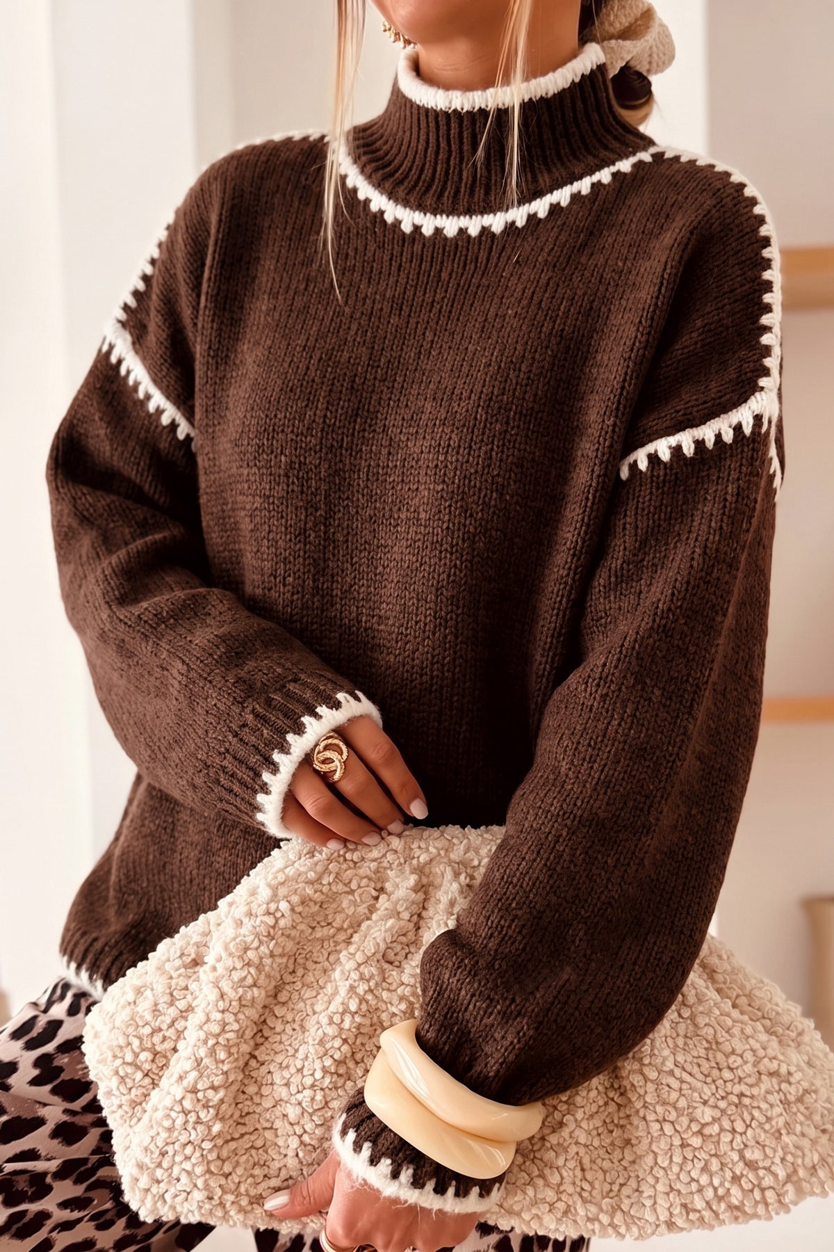 Cozy Colorblock Sweater - PRE ORDER