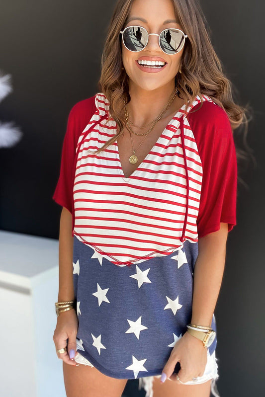 Stars & Stripes Spirit Hoodie Top - PRE ORDER