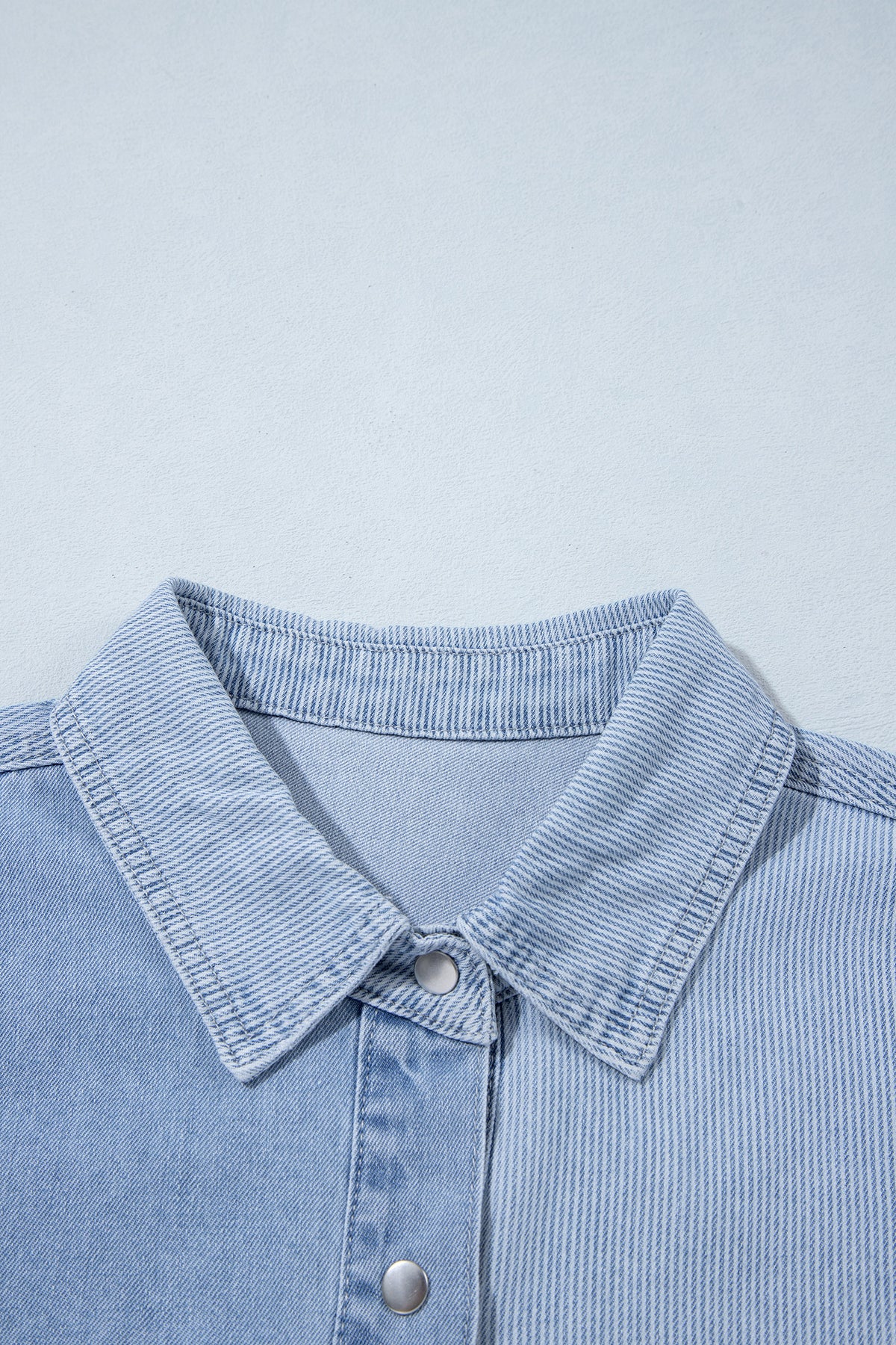 Denim & Stripe Patchwork Top - PRE ORDER