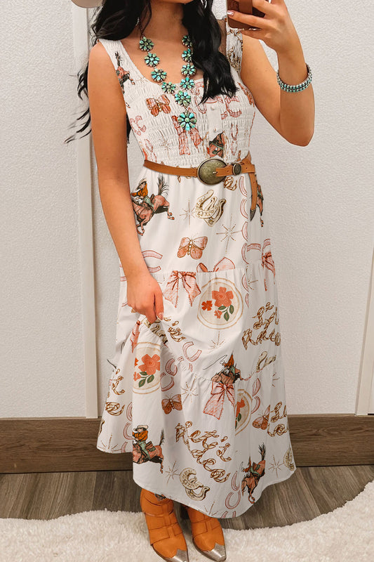 Lucky Horseshoe Tiered Dress - PRE ORDER