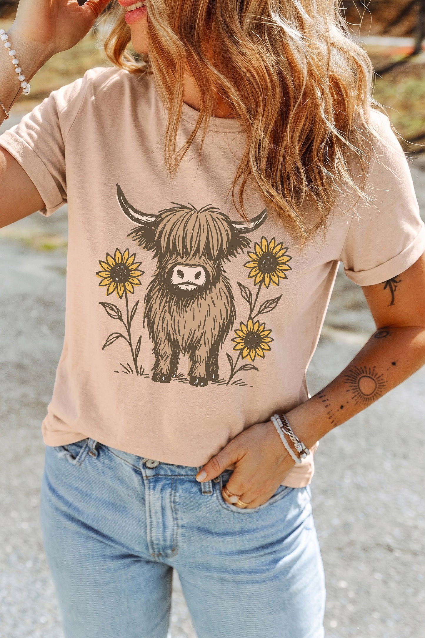 Sunflower Cowgirl Tee - PRE ORDER