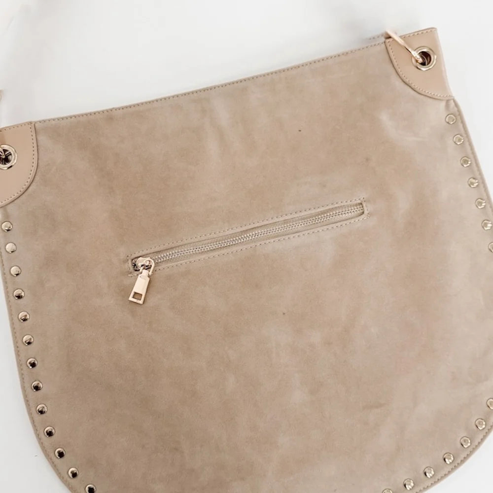 Rosalie Rivet Suede Hobo Bag - PRE ORDER